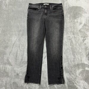 Levis Jeans Womens 30 Black 711 Skinny Stretch Medium Wash Denim Pockets Logo‎